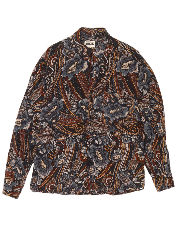 Koszula męska w stylu vintage, średnia, wielokolorowa paisley