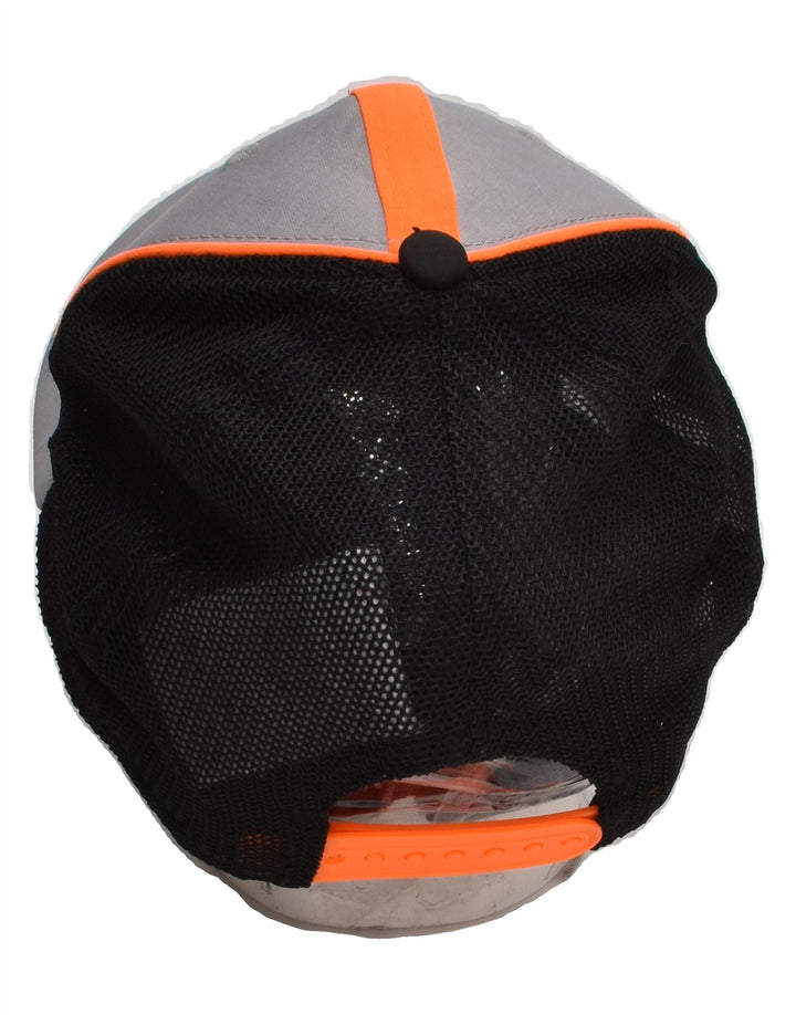 NEW ERA Mens Trucker Cap Small/Medium Grey Colourblock Polyester | Vintage New Era | Thrift | Second-Hand New Era | Used Clothing | Messina Hembry 