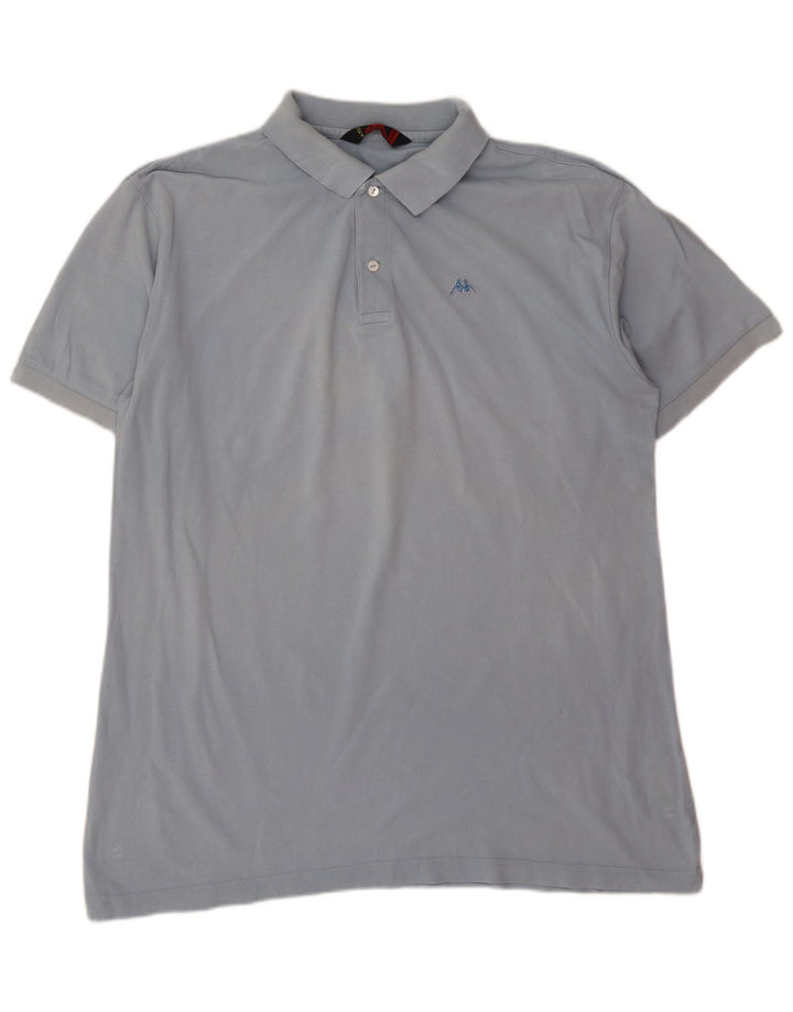 Męska koszulka polo Kappa 3XL, niebieska, bawełniana
