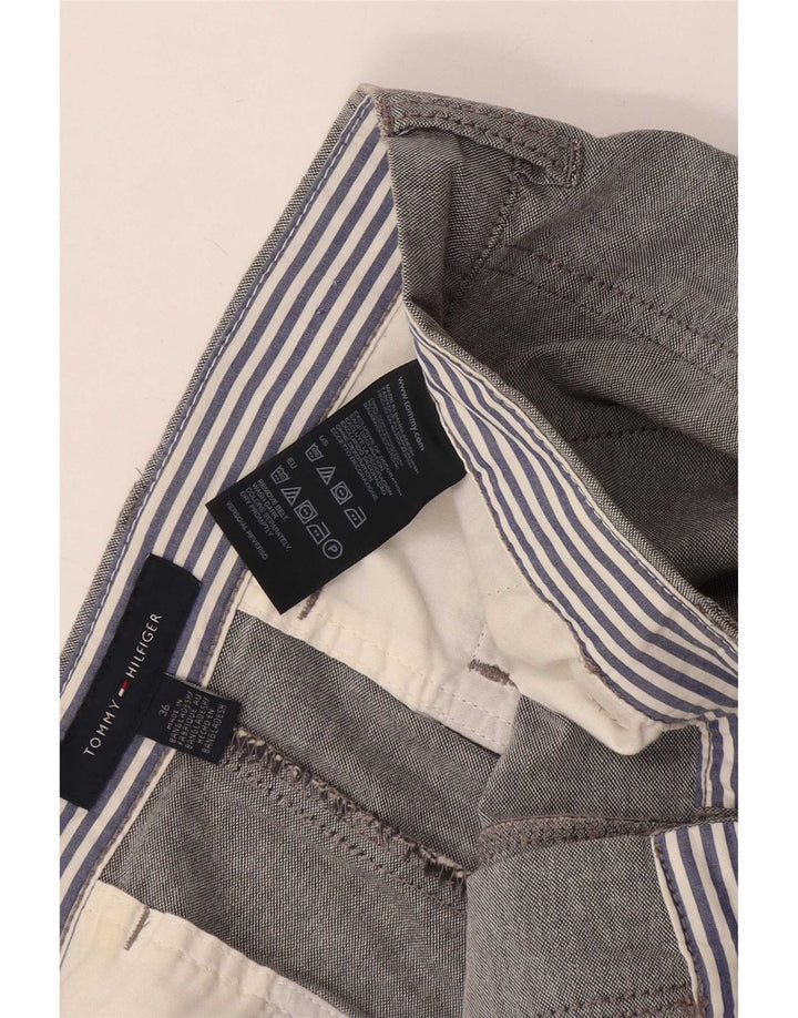 Męskie spodenki Chino Tommy Hilfiger W36, duże, szare, bawełniane