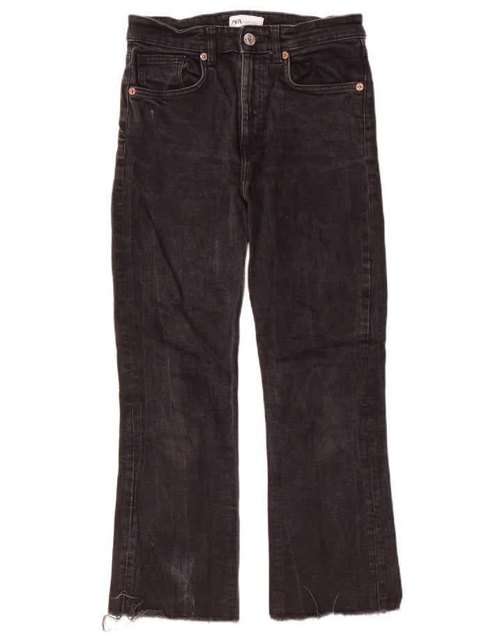 Damskie proste dżinsy Zara EU 40 Medium W30 L26 Czarne