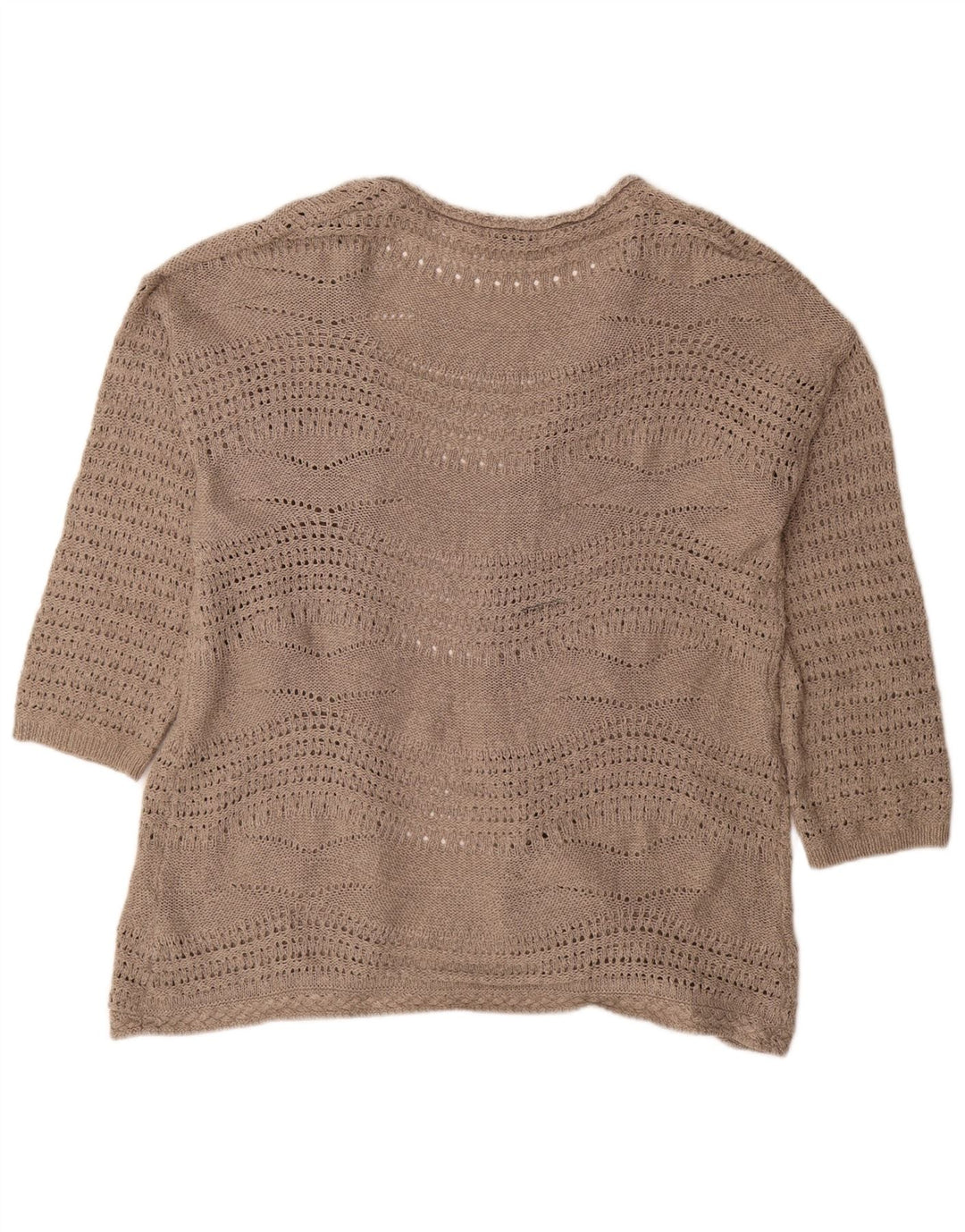 Marks & Spencer Damski sweter rozpinany UK 20 2XL Beżowy poliester