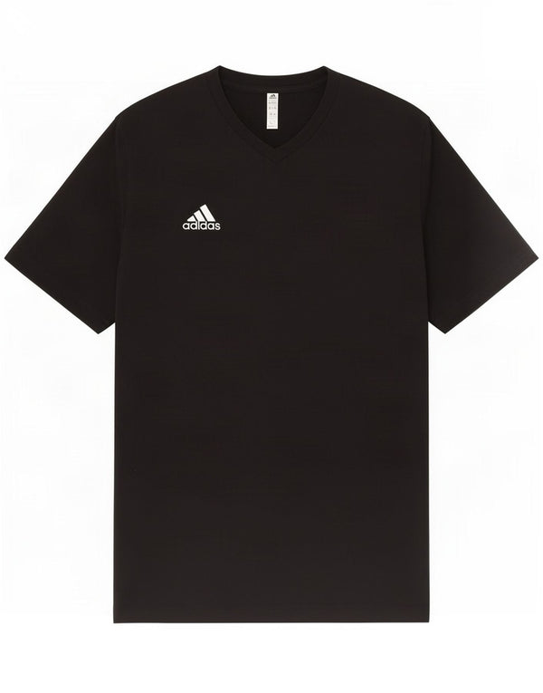 Adidas Mens T-Shirt Top 2XL Black Cotton