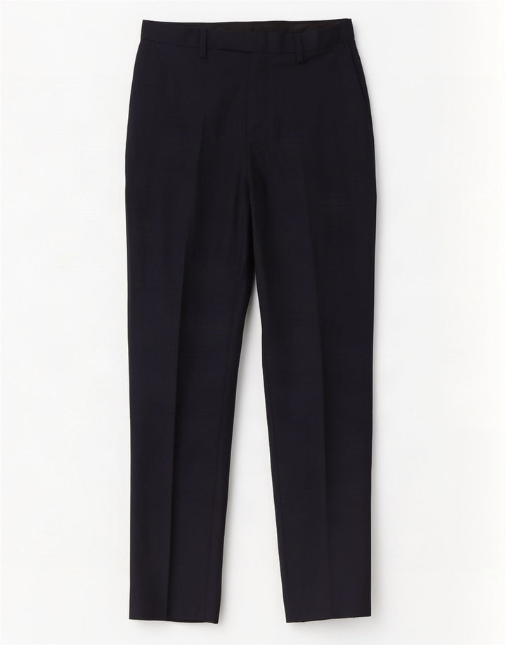 Męskie spodnie casual Marks & Spencer Slim Fit W30 L31 Granatowy poliester