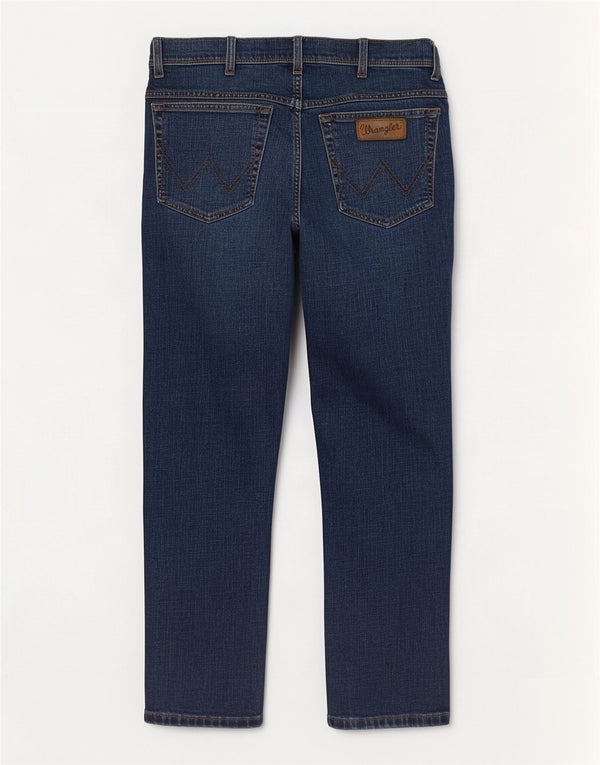 Męskie jeansy Wrangler Texas Straight W34 L32 Granatowe, bawełniane