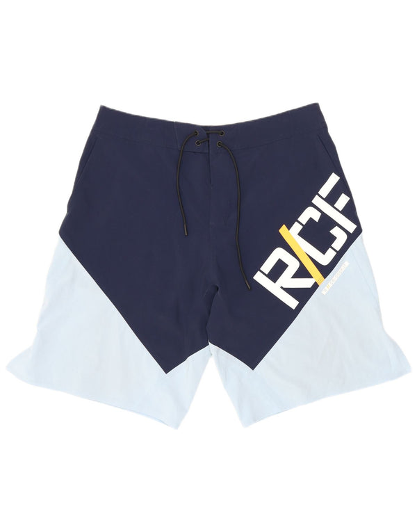 Męskie spodenki kąpielowe Reebok Graphic, nylon w kolorze średniego błękitu