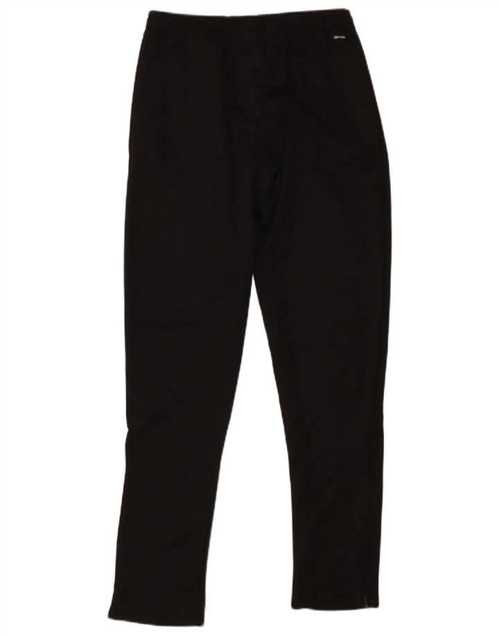 ADIDAS Boys Climalite Tracksuit Trousers 15-16 Years  Black Polyester