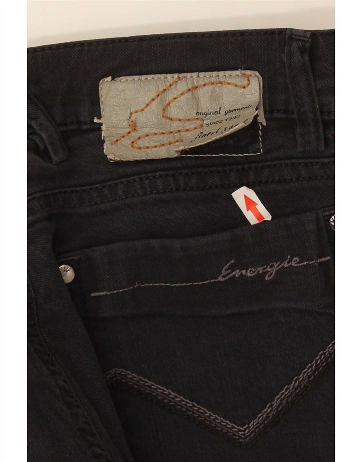 Damskie jeansy Energie Slim W32 L36 Czarna bawełna