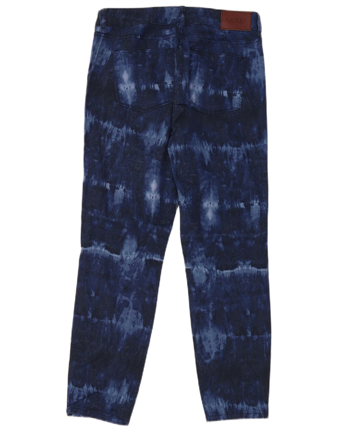 RALPH LAUREN Damskie jeansy slim US 4 Small W30 L26 Granatowe, bawełniane, tie-dye