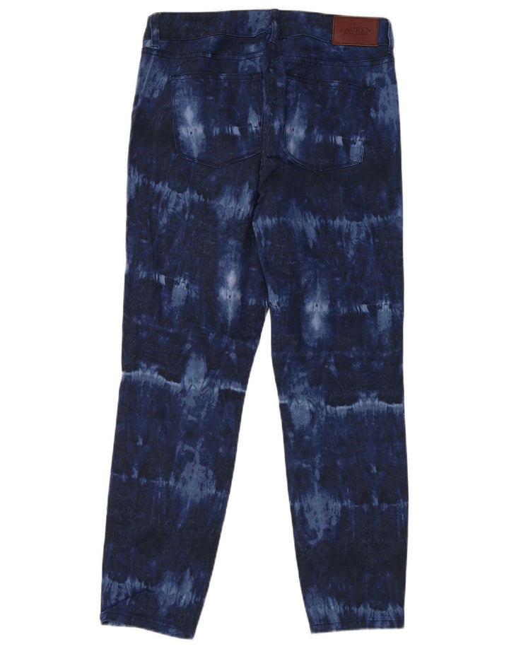 RALPH LAUREN Damskie jeansy slim US 4 Small W30 L26 Granatowe, bawełniane, tie-dye