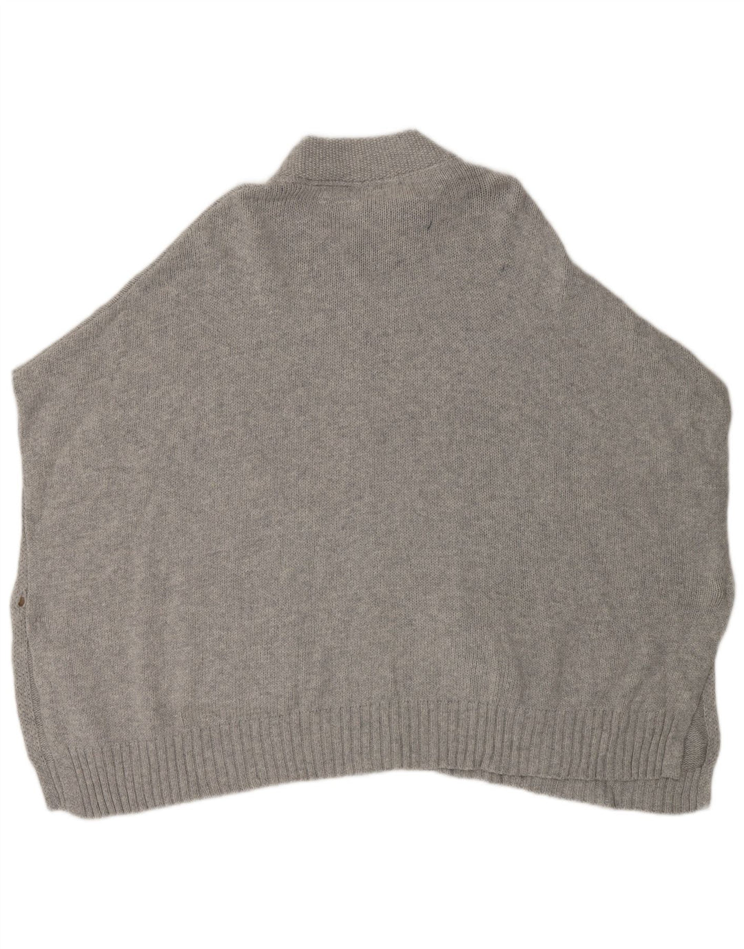 Damski sweter poncho White Stuff w jednym rozmiarze, szary, bawełniany