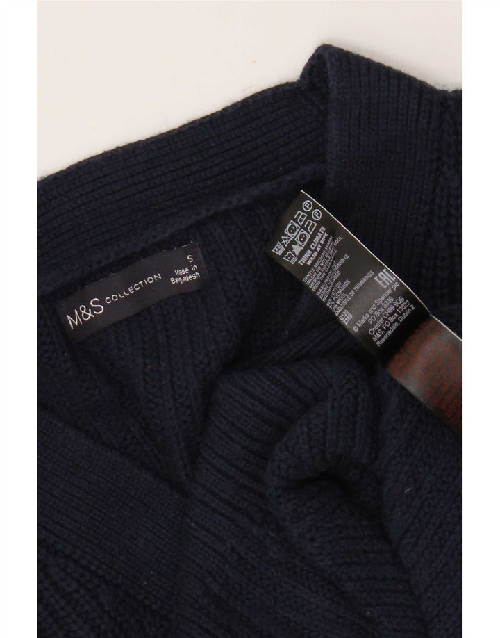 Sweter damski Marks & Spencer Crop Cardigan UK 10, mały, granatowy
