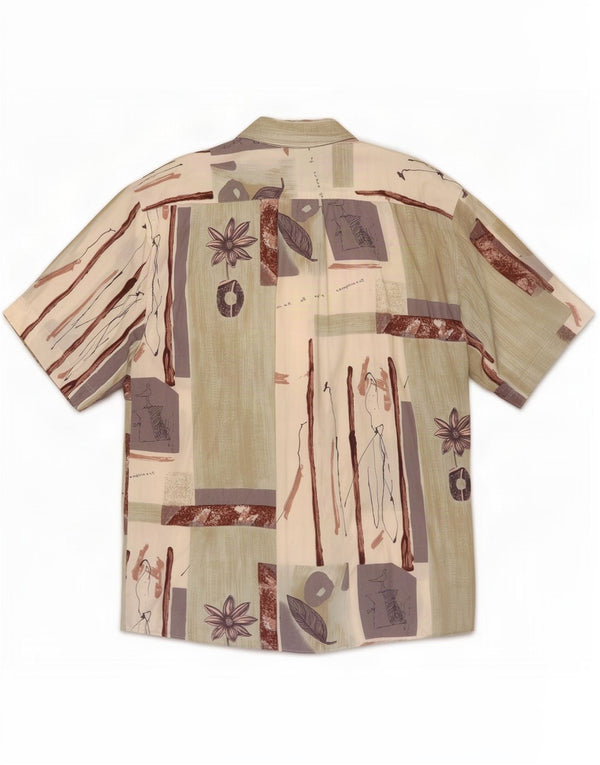 Dornbusch Mens Short Sleeve Shirt Size 41/42 Large Multicoloured Patchwork