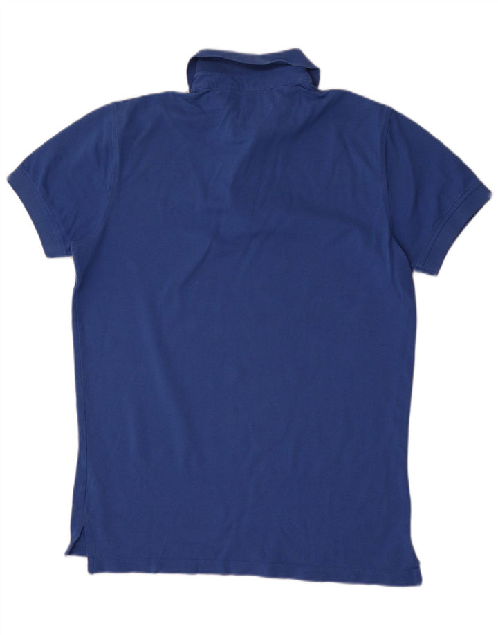 Męska koszulka polo Tommy Hilfiger, mała, niebieska, bawełniana