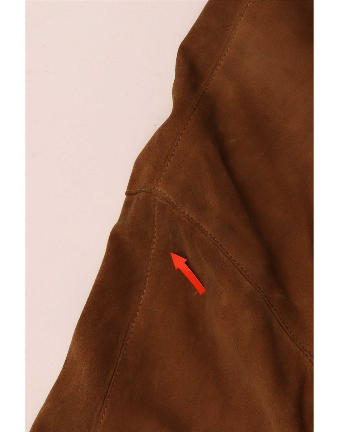 Vintage damska oversize'owa zamszowa kurtka bomber IT 44 średni beż