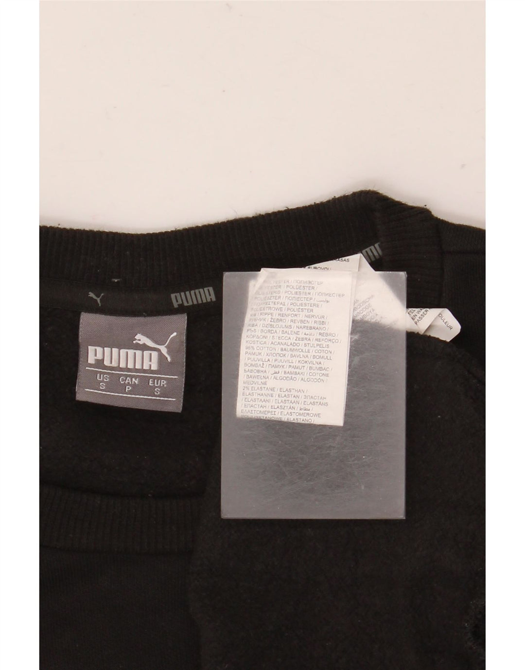 Męska bluza Puma Sweter, mała, czarna, bawełniana