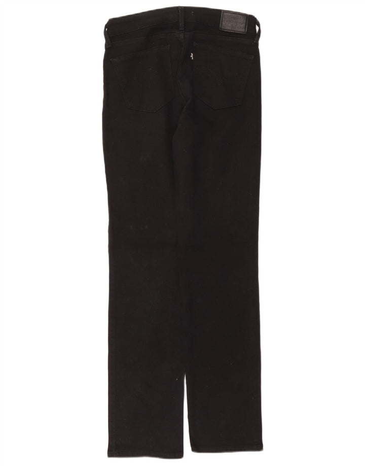 Damskie dżinsy Levi's 714 Straight W26 L30 Czarna bawełna