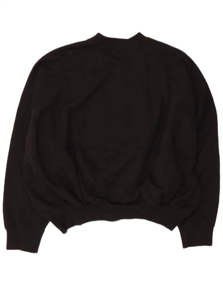 Damska bluza dresowa oversize Zara UK 16, duża, czarna, bawełniana