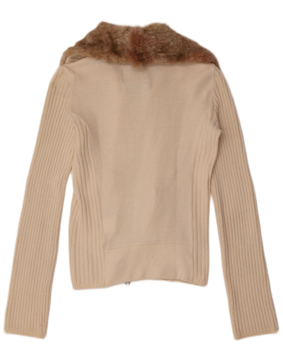 Sweter damski Woolrich UK 10, mały, z białej bawełny