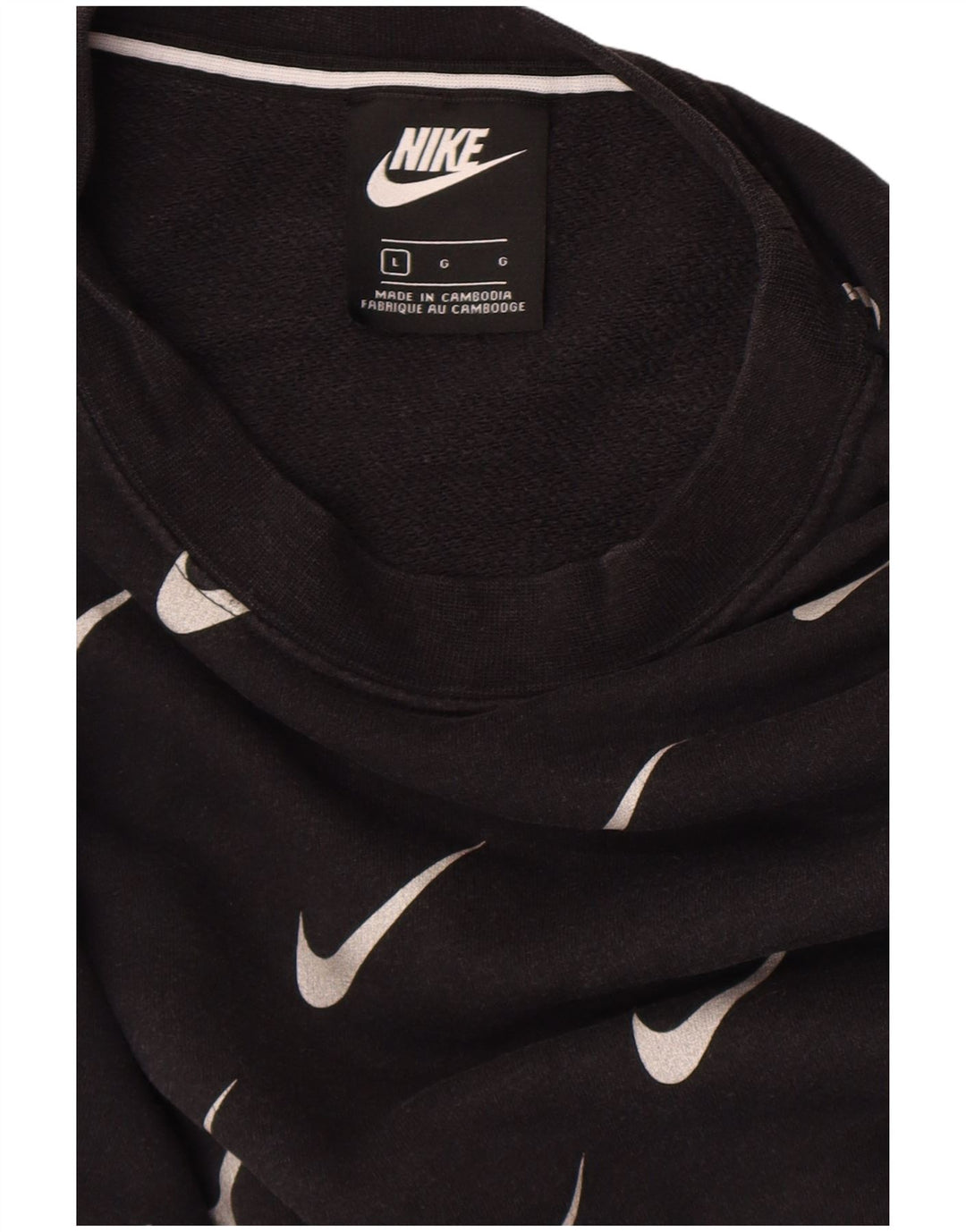 Męski sweter z grafiką Nike, duże czarne logo