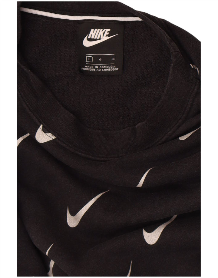 Męski sweter z grafiką Nike, duże czarne logo