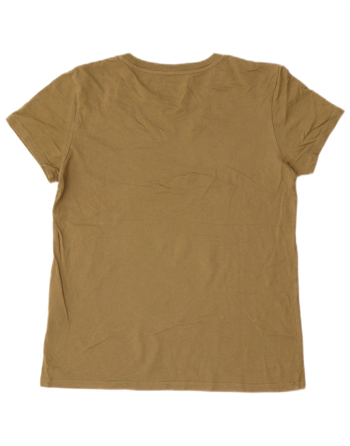 Męski T-shirt z grafiką Levi's, mały, bawełniany khaki