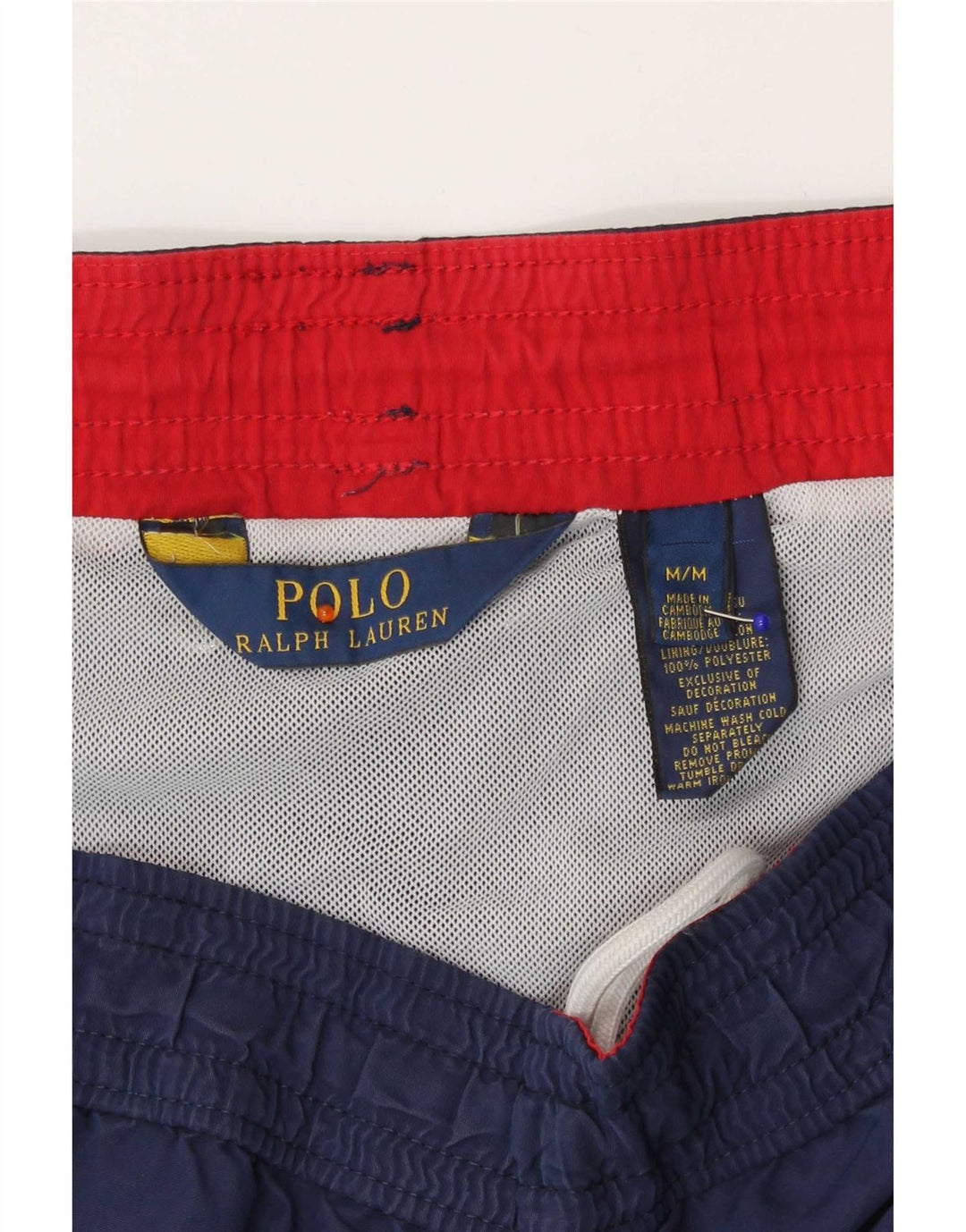 Męskie spodenki kąpielowe Polo Ralph Lauren, średni granatowy nylon