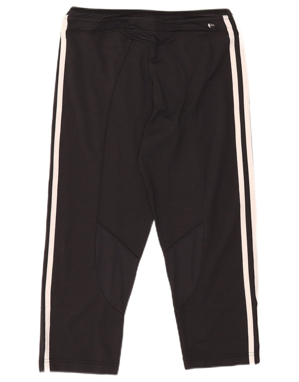 Damskie spodnie dresowe ADIDAS Clima 365 Capri UK 16, duże, czarne, nylonowe