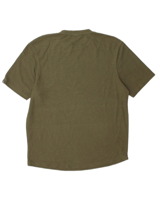 Zara Mens T-Shirt Top XL Khaki