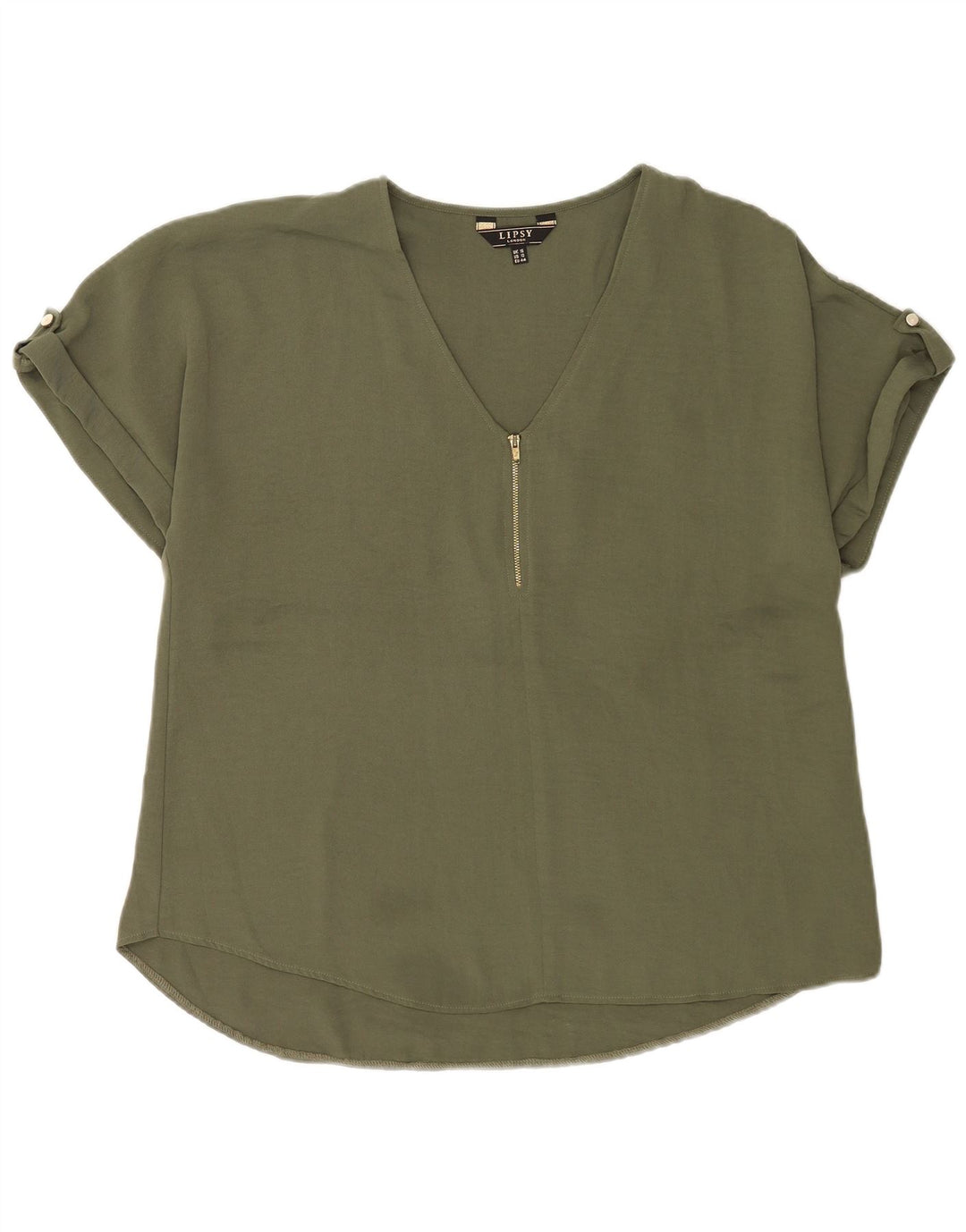 Damska bluzka oversize Lipsy UK 16, duża, zielona, poliester