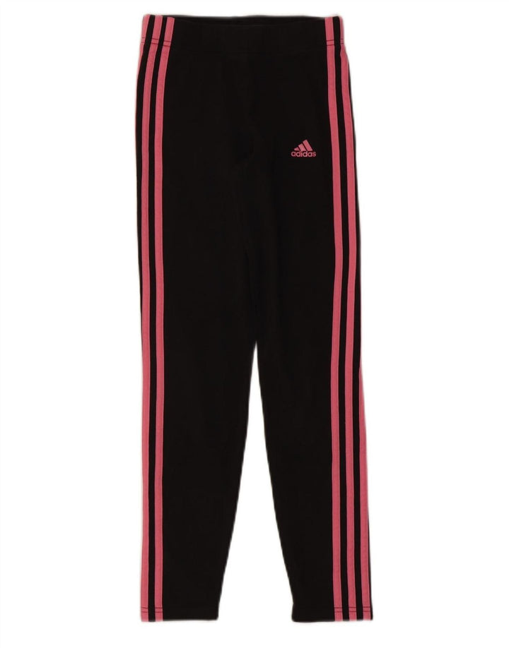 Legginsy dziewczęce ADIDAS 11-12 lat, czarna bawełna