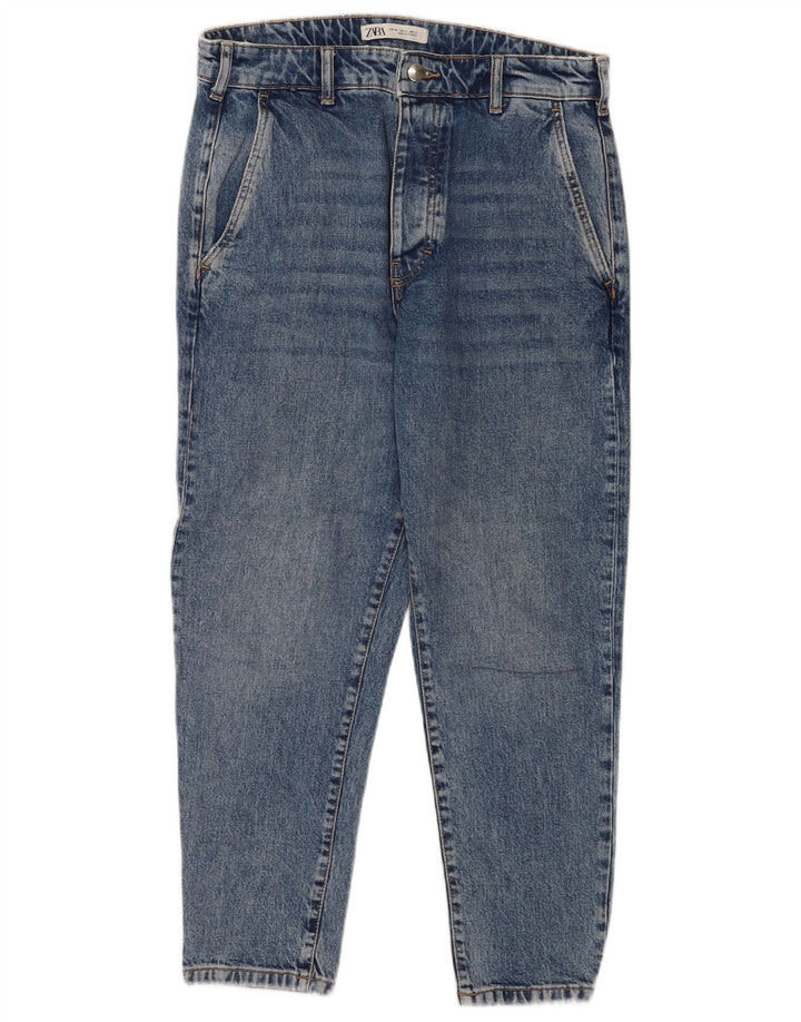 Męskie jeansy Zara Cropped Tapered EU 40 Medium W31 L25 Niebieskie