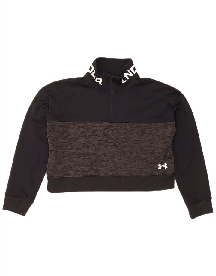 Damska bluza Under Armour Crop Graphic Jumper UK 14 Medium Black