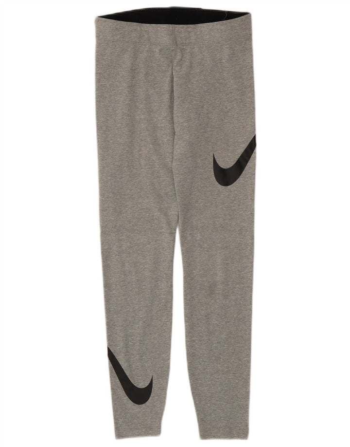 Damskie legginsy Nike Graphic UK 8, małe, szare