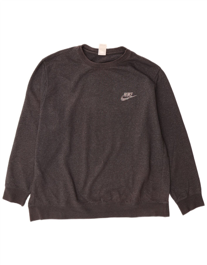 Męska bluza dresowa NIKE 2XL, szara, bawełniana