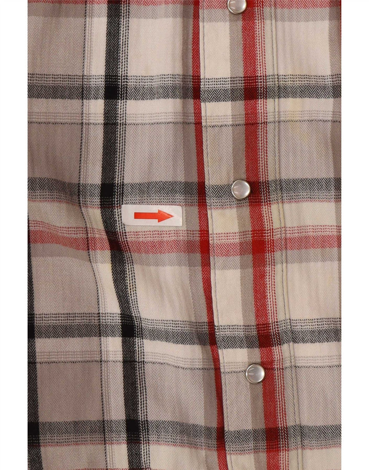 Męska koszula flanelowa Levi's, bawełniana w szarą kratę