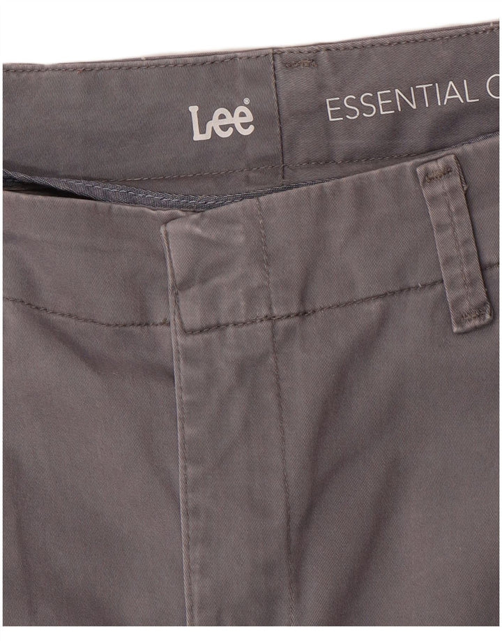 Spodnie damskie LEE Straight Chino W34 L29 Szare