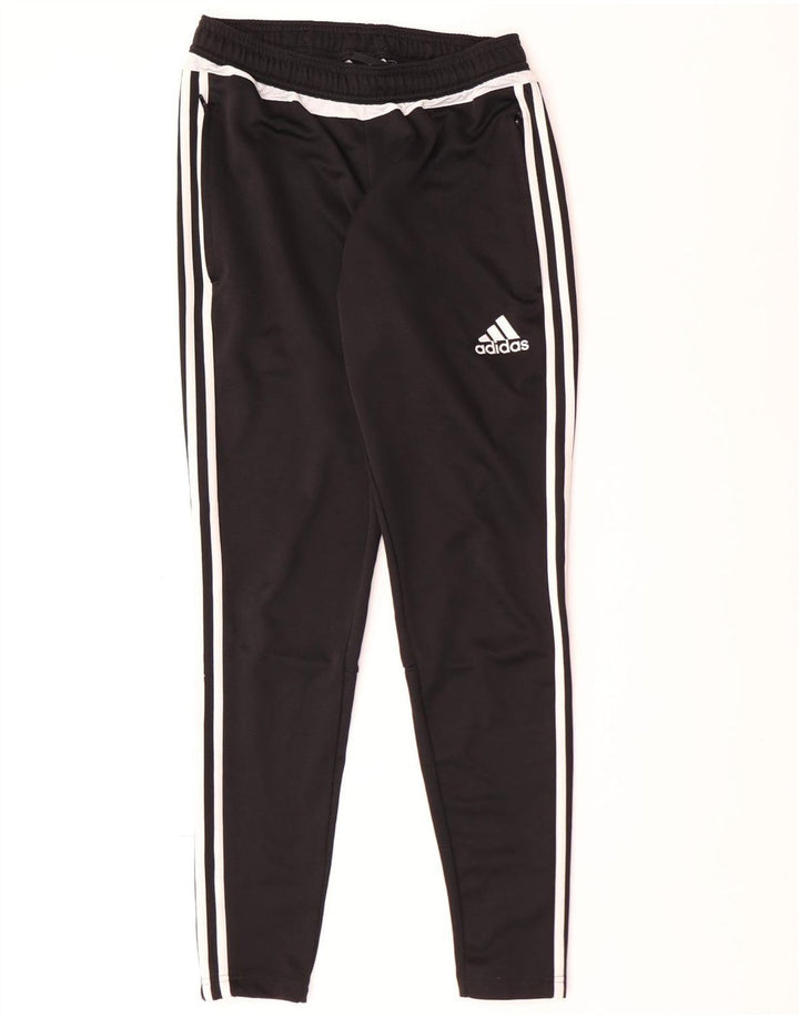 Męskie spodnie dresowe ADIDAS Climacool, małe, czarne, poliestrowe