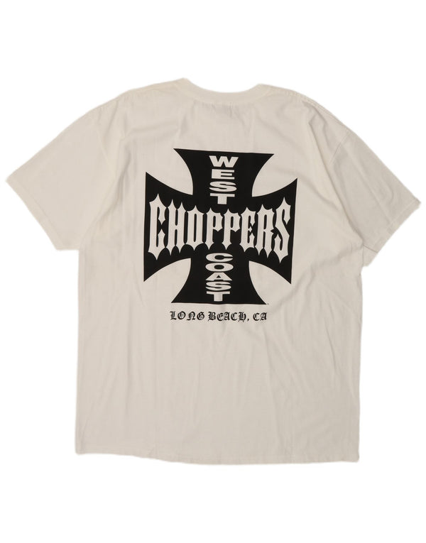 T-shirt męski Anvil West Coast Choppers Regular Graphic Top 2XL, biała bawełna