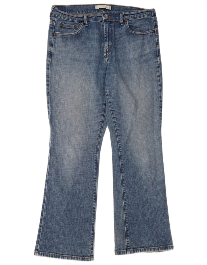 Damskie dżinsy Levi's 515 Bootcut US 12, duże, W32 L29, niebieska bawełna