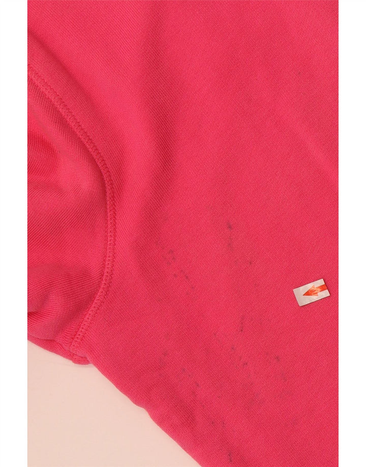 Marks & Spencer Damski sweter z kapturem i zamkiem, UK 12, średni, różowy, bawełniany