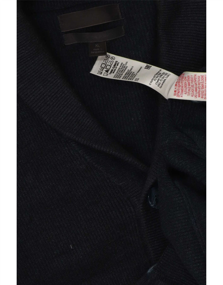 Marks & Spencer Męski sweter rozpinany XL, granatowy, poliester