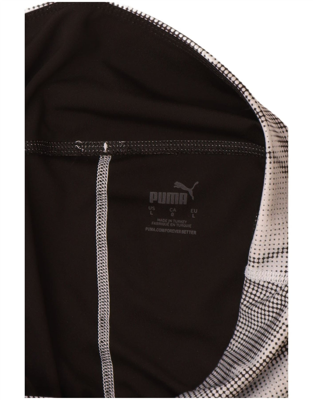 Legginsy damskie Puma UK 16, duże, czarne, z blokami kolorów