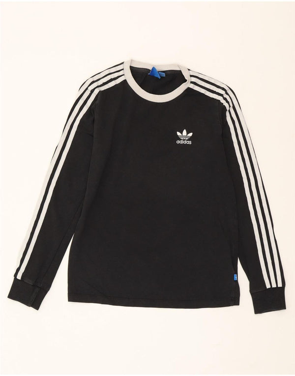 Damski top ADIDAS z długim rękawem, UK 6 XS, czarna bawełna