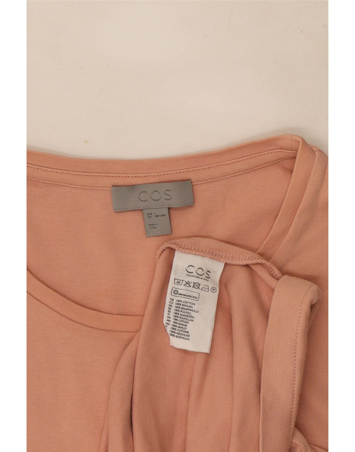 Cos Męski T-shirt Top Duży Różowy Bawełniany