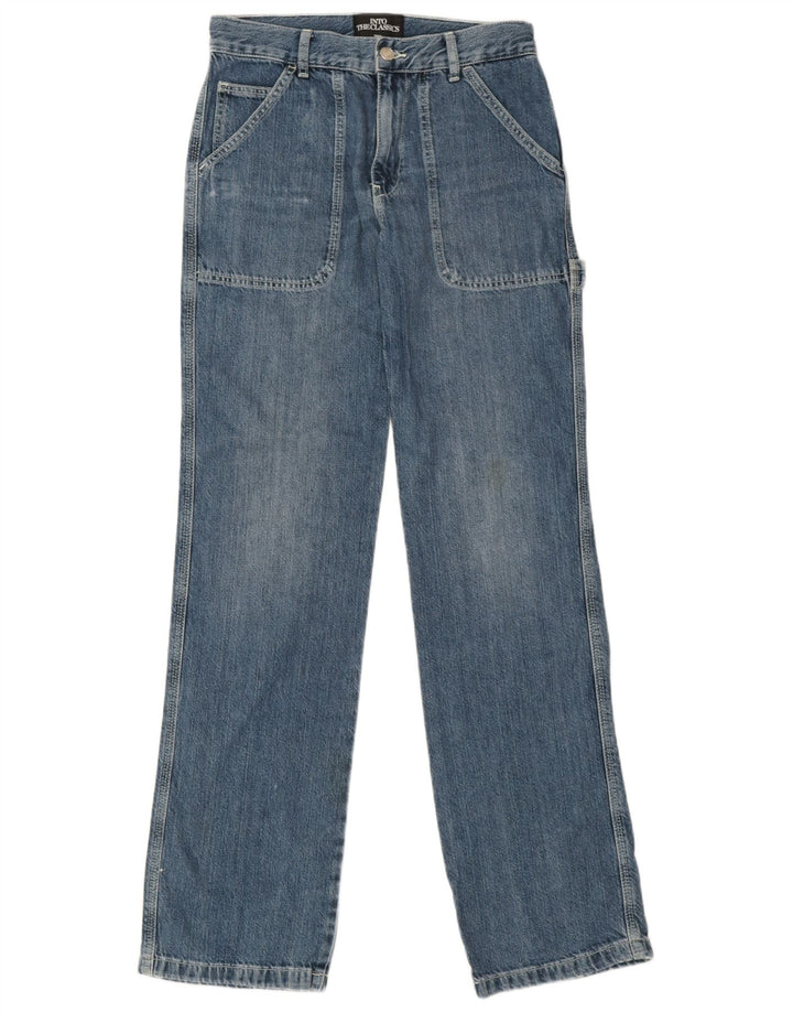 Dżinsy damskie Zara Carpenter Straight EU 38 Small W28 L34 Niebieskie