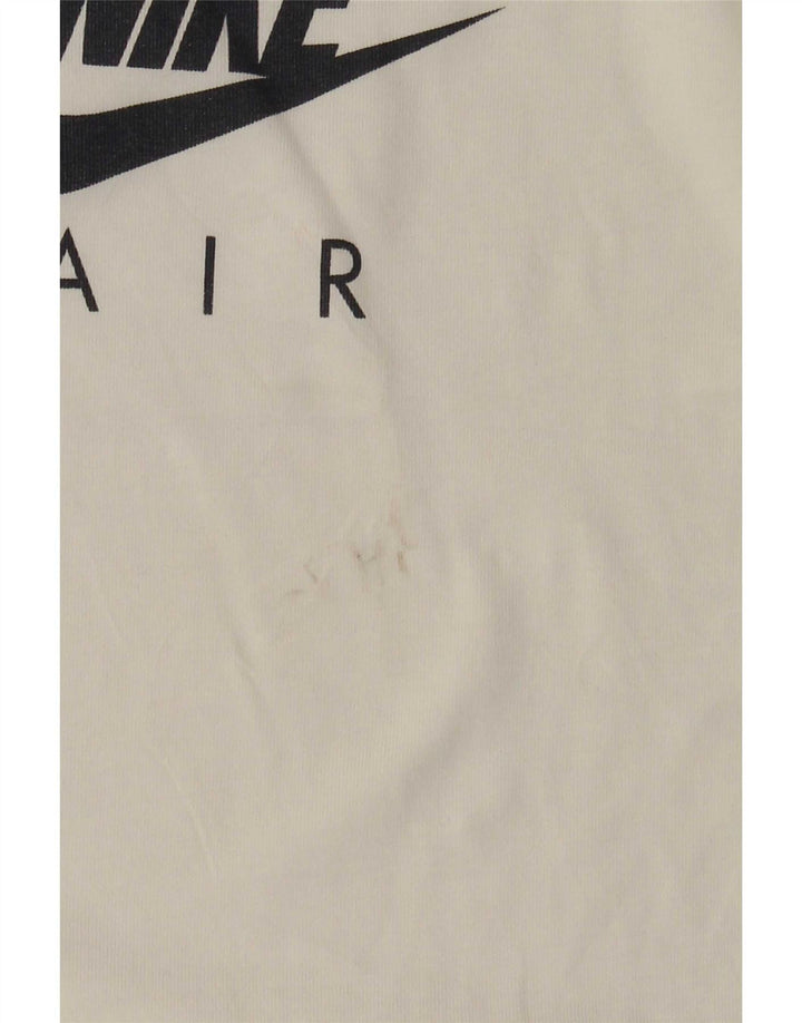 Męski T-shirt Nike Air Graphic Top, średnia biała bawełna