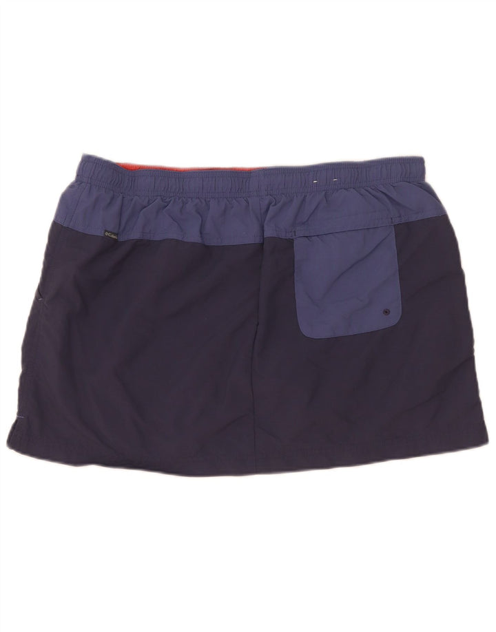 Skort damski Columbia UK 14, duży granatowy nylon z blokami kolorów