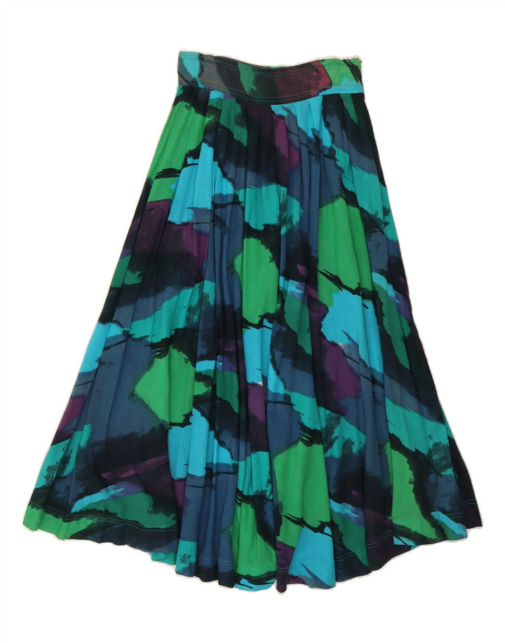 VINTAGE Womens Maxi Flared Skirt W26 Small Multicoloured Colourblock Vintage Vintage and Second-Hand Vintage from Messina Hembry 
