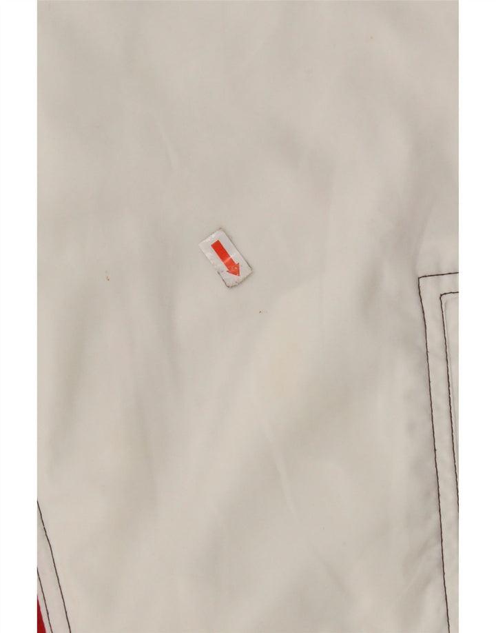 Męska kurtka dresowa LOTTO UK 36/38 Mały biały poliester w blokach kolorów